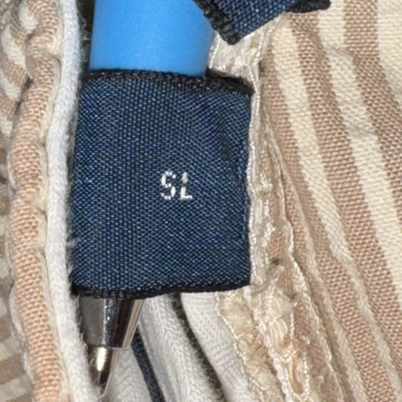 Polo Ralph Lauren Men’s Bermuda Shorts 46 Beige Brown Striped Seersucker Cotton - Picture 11 of 11